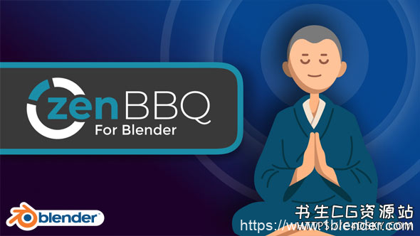 Blender中文版插件-快速创建调整可视化斜面倒角插件ZenBBQ v1.0.1