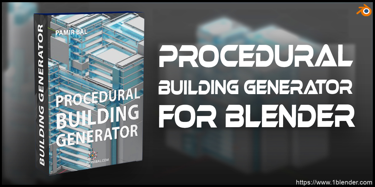 Blender程序几何节点三维建筑生成器Procedural Building Generator For Blender