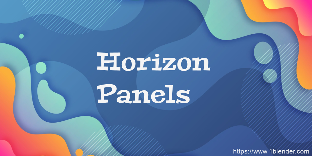 Blender中文版插件-水平选项卡管理多个N面板插件Horizon Panels v1.10