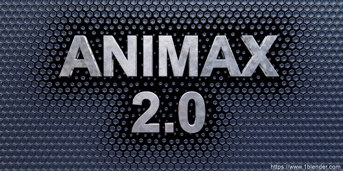 三维模型物体破碎汇聚组合动画特效Blender插件Blender Market – Animax v2.1.1+视频教程