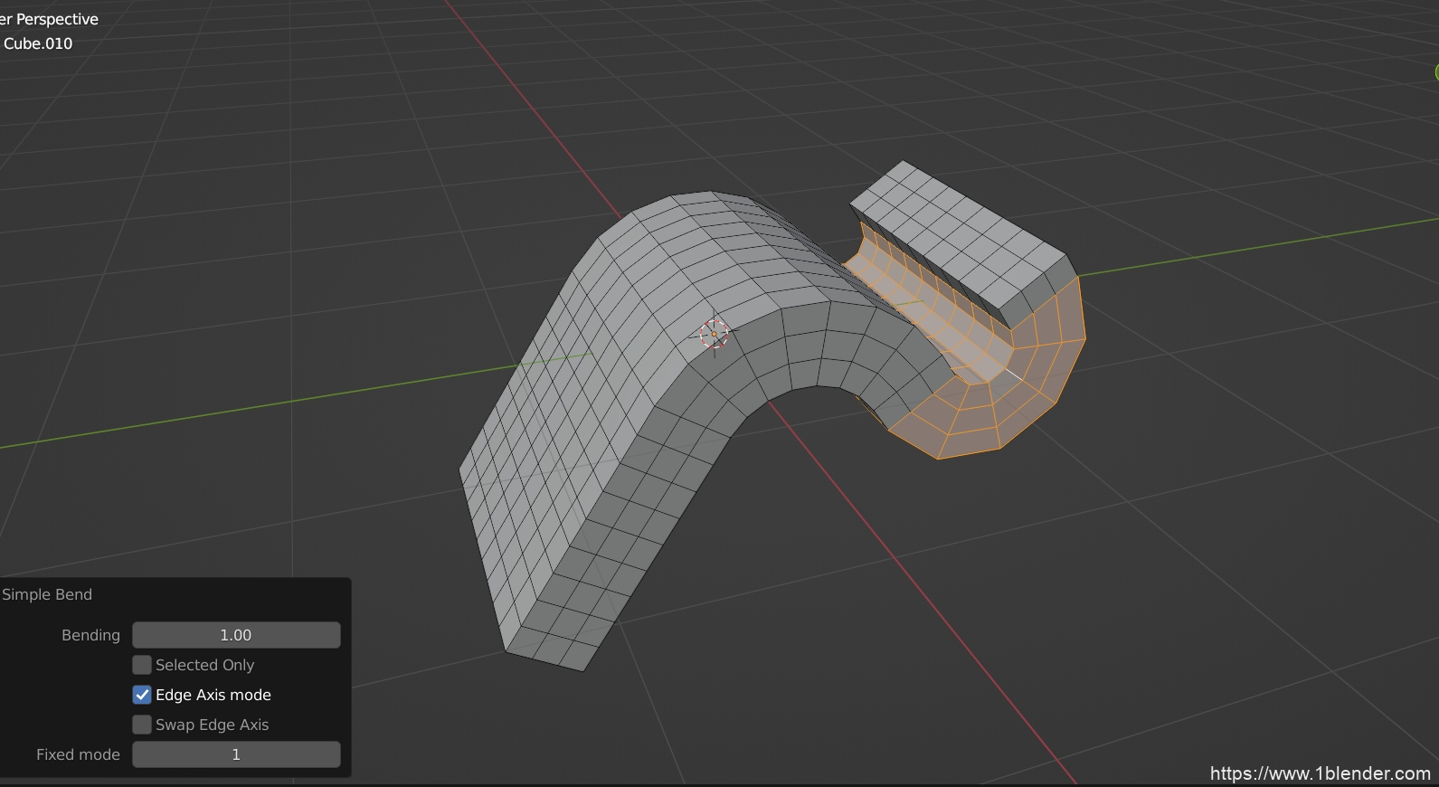 Blender中文版插件 Simple Bend v2.3.1 一键扇形弯曲细分网格建模插件