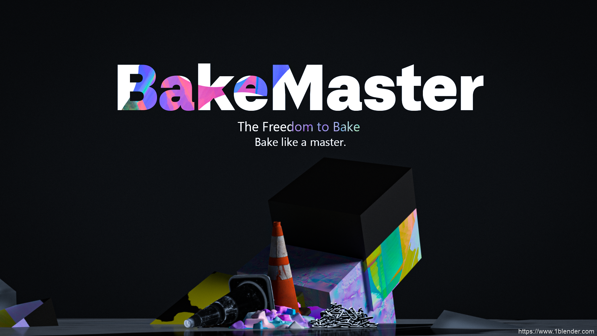 三维材质纹理贴图烘焙大师Blender插件 BakeMaster V2.0