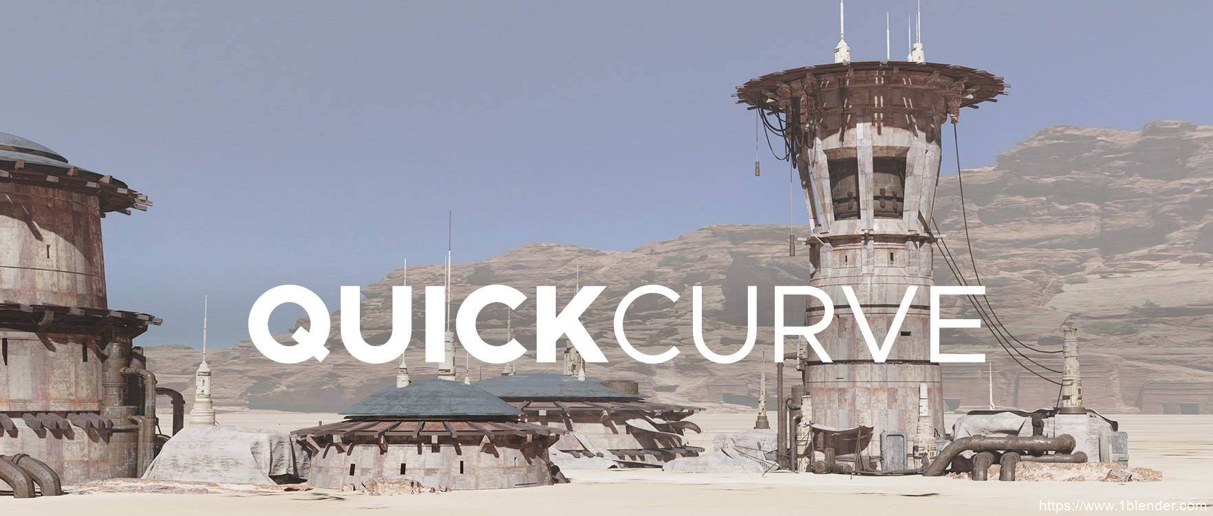 中文汉化版Blender插件 QuickCurve 3.3.1 快速曲线概念建模插件Quick Curve 2022