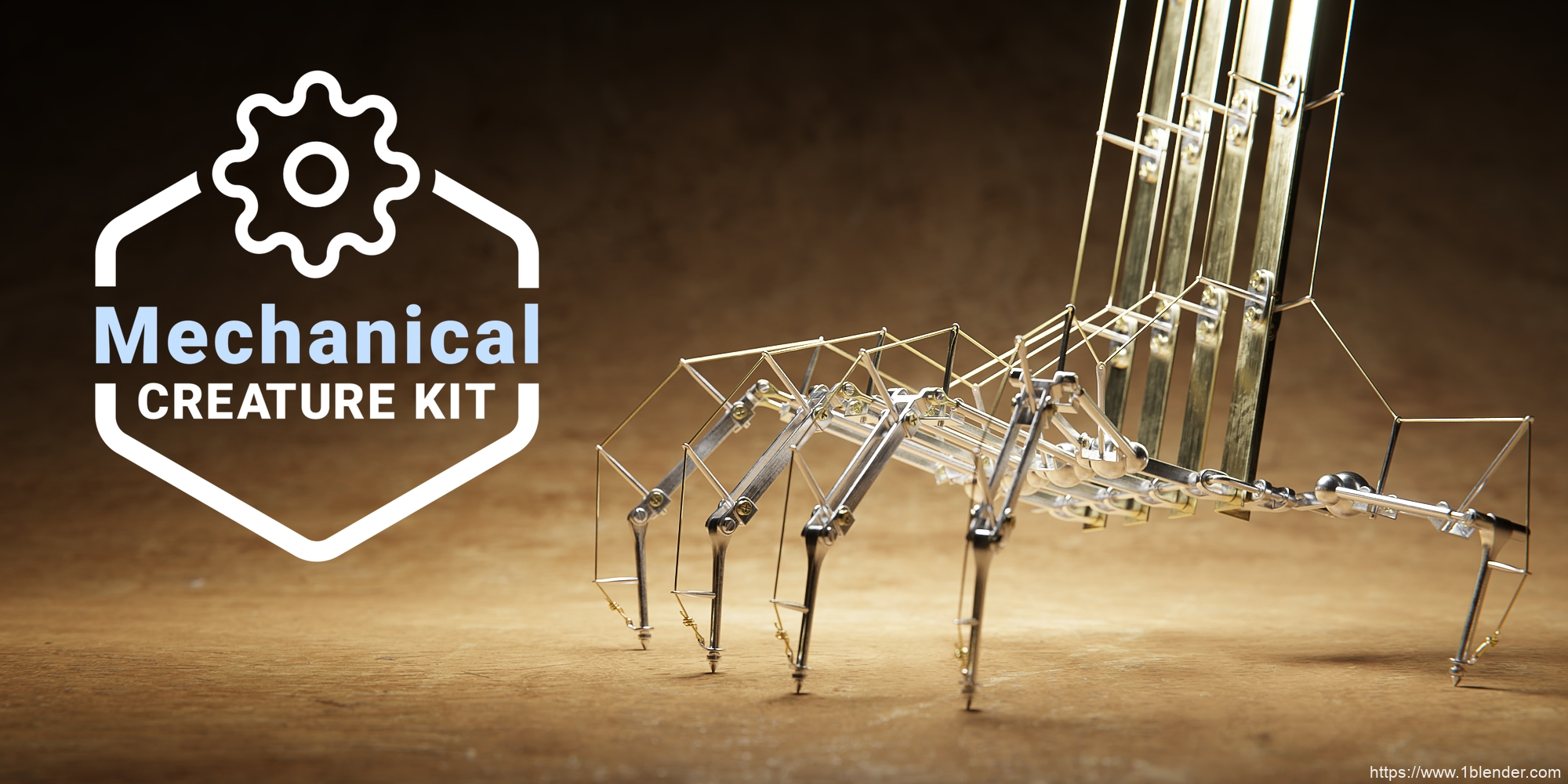 Blender逼真机械零件生物终极资产包Mechanical Creature Kit Pro v1.1