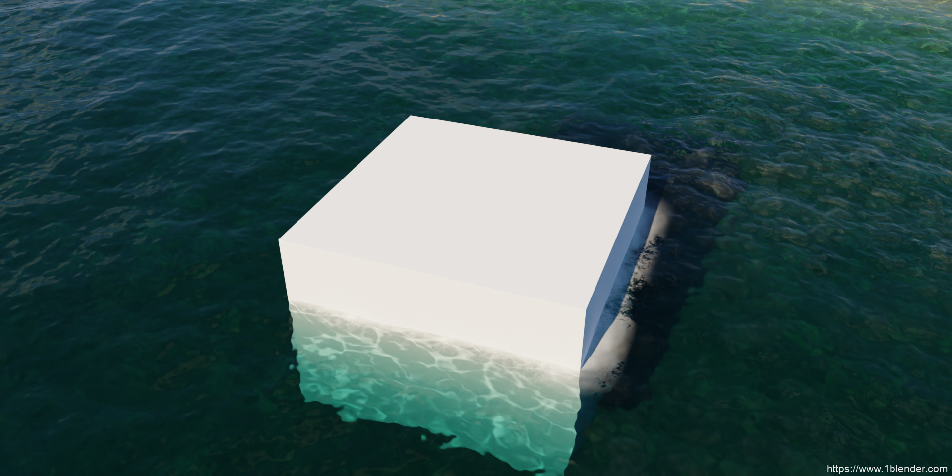 中文版-终极逼真水景海景海岛海洋Blender插件 Ultimate Water Shader v2.5.0