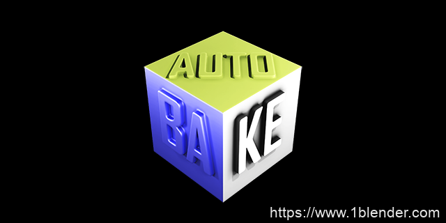 Blender中文版插件-自动烘焙AO法线贴图工具 Auto-Bake Tools v1.1.5