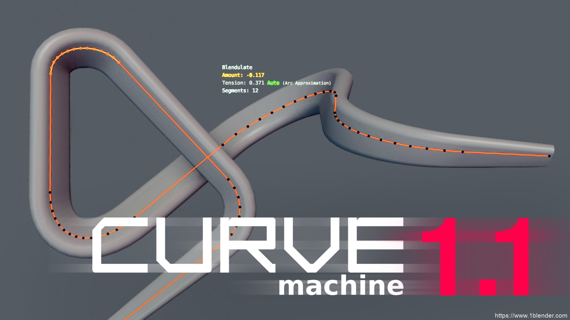 Blender插件Curvemachine V1.1.0灵活非破坏性曲线编辑工具混合器